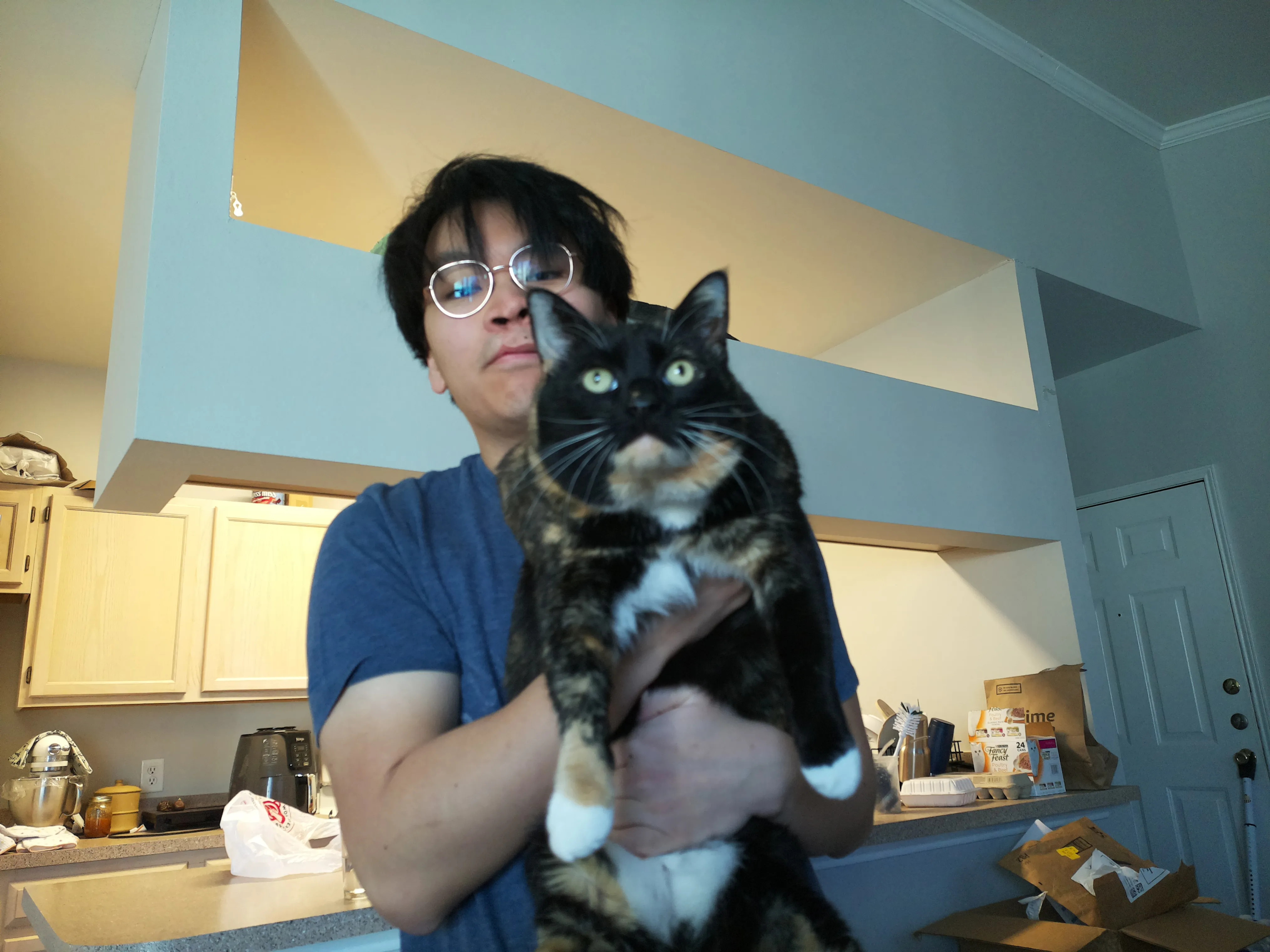 Picture of James and his cat